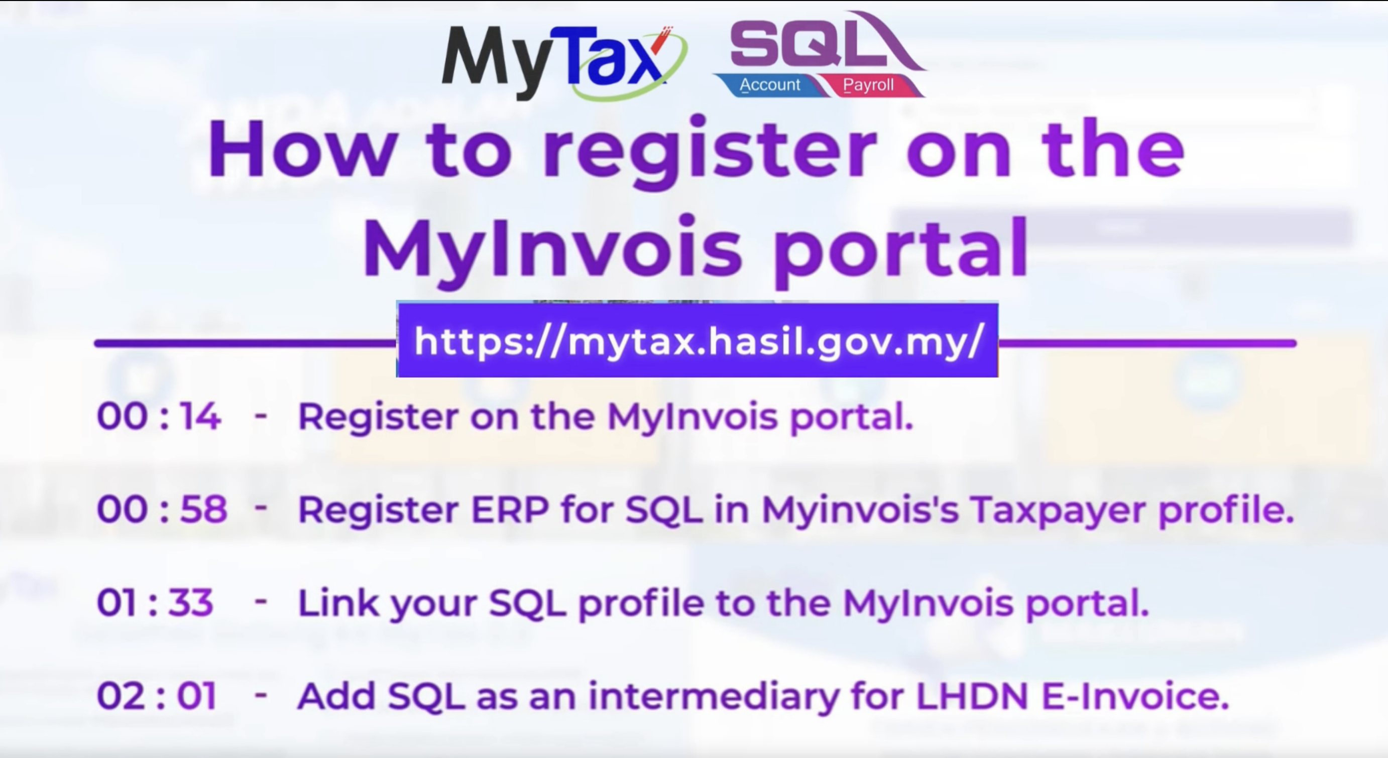 1. How to register Myinvoice Portal