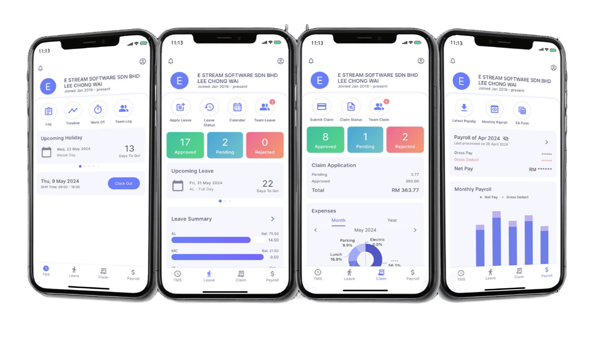 SQL HRMS App Preview