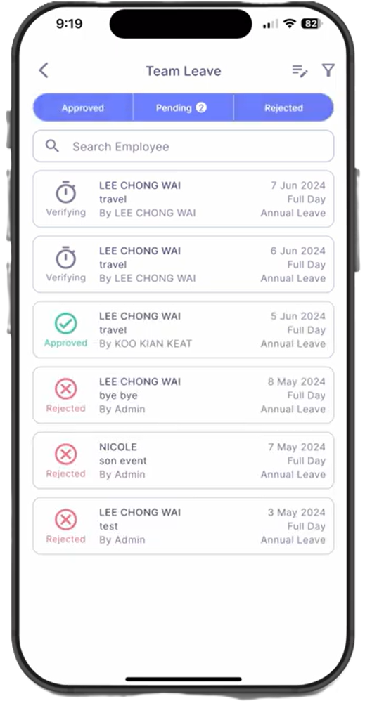 Manager Leave Dashboard