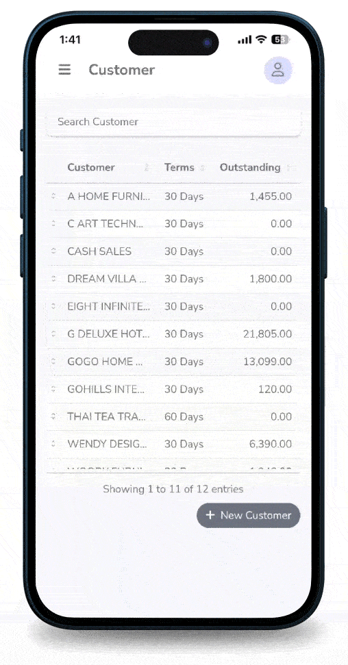 Customer Management Demo